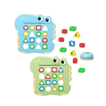 Gra w dopasowywanie kształtów Kolory i zmysły Kolory i kształty Puzzle dla dwóch graczy