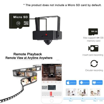 МИНИ IP-КАМЕРА PINHOLE 5MPX POE АУДИО, запись на mSD