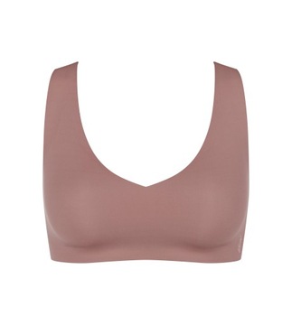 Bezszwowy BIUSTONOSZ DAMSKI Gładki Sloggi ZERO Feel 2.0 Bralette Nude XL