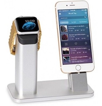 Подставка для Apple Watch и iPhone Подставка для зарядки 2-в-1