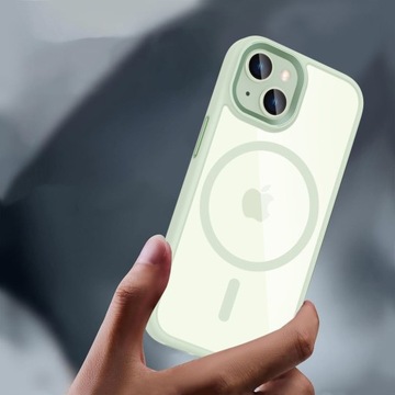 ЧЕХОЛ TECH-PROTECT MAGMAT MAGSAFE ДЛЯ APPLE IPHONE 15 ЗЕЛЕНЫЙ КРЫШКА