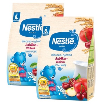 Nestle Kaszka mleczno-ryżowa Jabłko-wiśnia 230 g