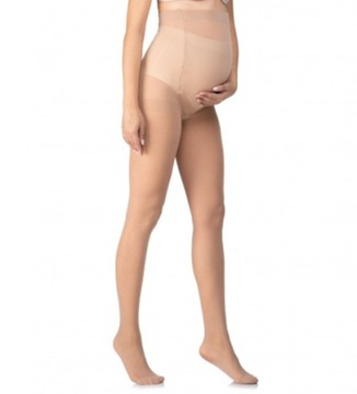 CIĄŻOWE RAJSTOPY -20den R4 średni beż CIELISTE