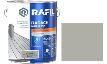 Краска для крыши Rafil RADACH 10л Ral9006 полуматовая