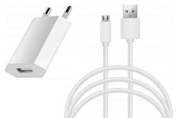 ŁADOWARKA UNIWERSALNA KOSTKA + KABEL MICRO USB 2M