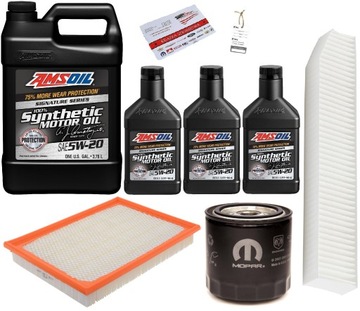 AMSOIL 5W20 + FILTRY JEEP GRAND CHEROKEE 5,7 05-07