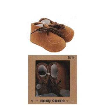 BUCIKI NIEMOWLĘCE NIECHODKI SZARE 18/19 BABY SHOES PREZENT