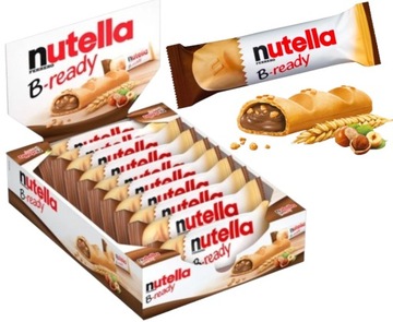 Wafelki Ciastka Batonik Wafelek Z Czekoladą Nutella B-ready 22g x 10 szt
