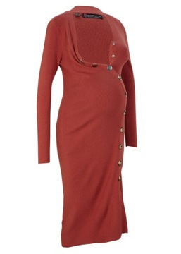 B.P.C dzianinowa ruda ciążowa sukienka 52/54.