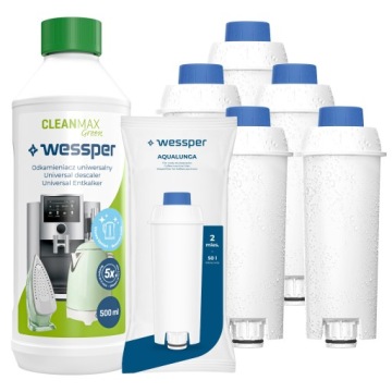 5 x filtr pro kávovar Delonghi Magnifica odvápňovač pro kávovar 0,5 l