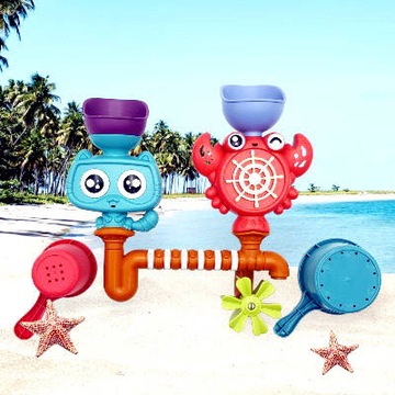 ВОДЯНАЯ ВАННА ИГРУШКА ДЛЯ ВАННЫ КОТЕНОК КРАБ ФОНТАН