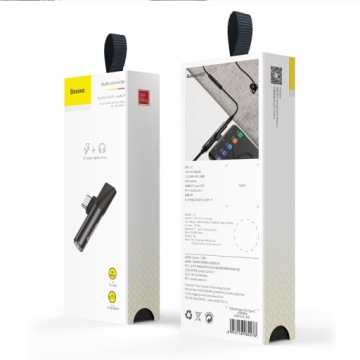 АУДИО АДАПТЕР BASEUS ДЛЯ НАУШНИКОВ USB-C AUX MINI JACK 3,5 ММ