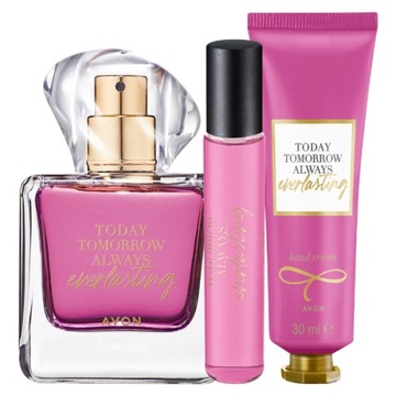 Avon TTA Everlasting Zestaw damski [Perfumy + Krem do rąk + Perfumetka]