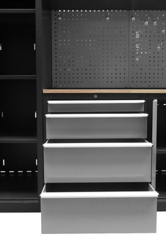 МЕБЕЛЬ ДЛЯ МАСТЕРСКОЙ КНИЖНЫЙ ШКАФ 325см РАБОЧИЙ СТОЛ ШКАФ ШКАФЫ ДЛЯ ИНСТРУМЕНТОВ