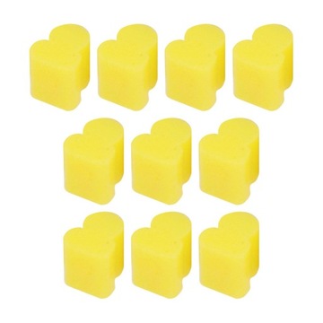 10 силиконовых накладок для поворотных клапанов Alto Horn, буферный поршень, 4 мм, желтый