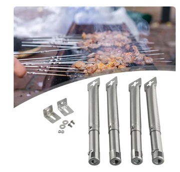 4 трубчатые горелки газового гриля для угля