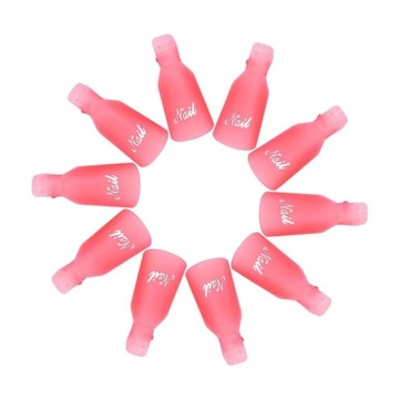 Очиститель набора для ногтей SEMILAC Тампоны с ацетоном, палочки, зажимы, 2x500 мл