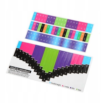 Красочные наклейки со шкалой Калимбы