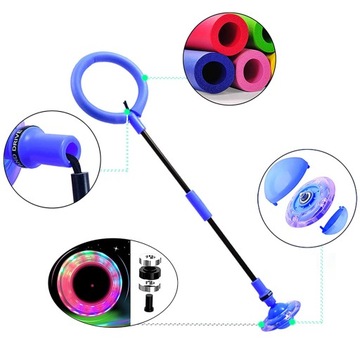 HULA-HOP LEG JUMP JUMP ROPE LED SKIPPER RING ДЛЯ ПРЫЖКОВ НА ОДНОЙ НОГЕ