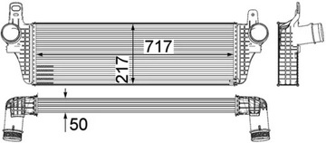 CHLADIČ INTERCOOLER VW CALIFORNIA T5 T6 MULTIVAN TRANSPORTER