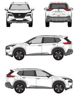 KUFR STŘEŠNÍ CRUZ AIRO FIX 118 925-703 + SADA PŘÍZPŮSOBUJÍCÍ KIT 936-061 NISSAN X-TRAIL T33 21-