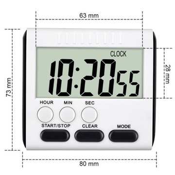 МИНУТНЫЕ ЧАСЫ Секундомер ЧАСЫ ТАЙМЕР 24 ЧАСА ЖК-дисплей 1484
