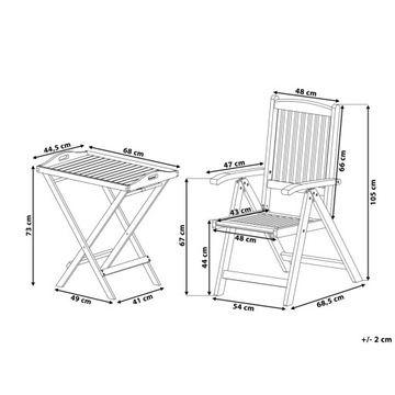 Комплект мебели для балкона из дерева акации Toscana!