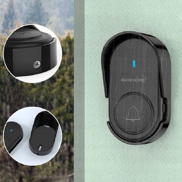 БЕСПРОВОДНОЙ Водонепроницаемый ДВЕРНОЙ ЗВОНОК С КОЗЫРЕМ 2 СВЕТОДИОДНЫХ ПРИЕМНИКА 250М