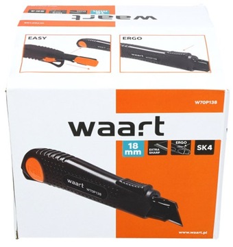НОЖ WAART НАСТЕННЫЙ НОЖ С ВЫДВИЖНЫМ ЛЕЗВИЕМ 18 мм КОРПУС SK4 ABS