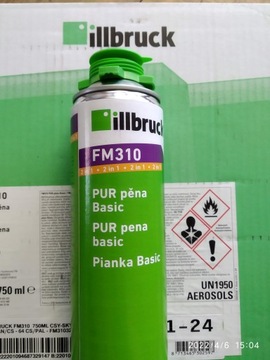 Piana montażowa NISKOPRĘŻNA pistoletowa ILLBRUCK FM310 karton 12 sztuk