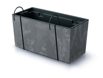 Skrzynka na balustradę DUC400 SZARY BETON 40cm