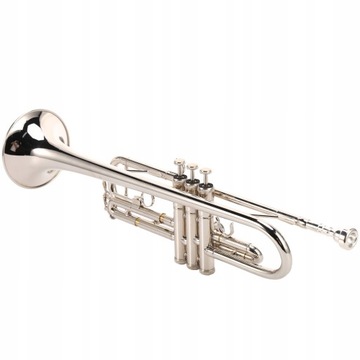 Стандартная труба Bb с посеребренным мундштуком.