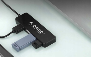 Адаптер Orico USB-4x USB-концентратор, черный