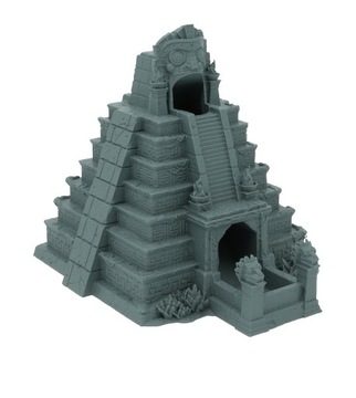 Ацтекская большая башня для игральных костей - Башня для игральных костей Темно-серая