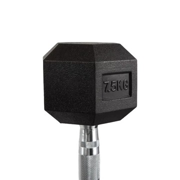 Fit-Rabbit Hantel gumowany Hex 7,5 kg