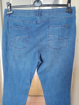 spodnie dżins strecz c&a 44 46 proste średnim stan
