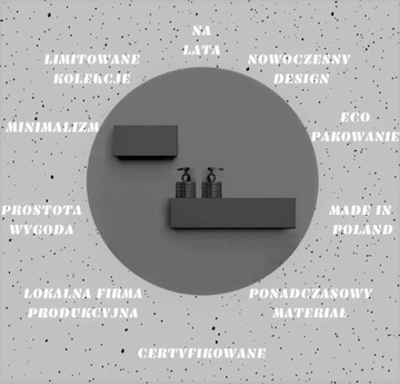 Полка для ванной комнаты белая 60 см, металлическая, настенная для душа + БЕСПЛАТНАЯ БУТЫЛКА