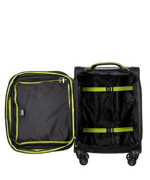 Walizka Kabinowa Podróżna Materiałowa Na Kółkach PUCCINI Czarna EM50450C 1