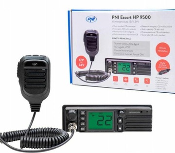 Radio Cb głośnik z przodu Pni9500 12/24V TIR Bus 1DIN półkieszeń