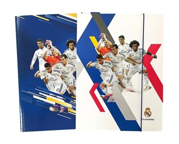 TECZKA A4 Z GUMKĄ REAL MADRID mix wzorów A4