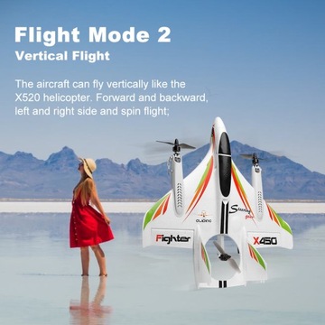 WLtoys XK X450 RC Самолет RC Планер Фиксированный
