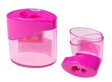 Temperówka podwójna z pojemnikiem SHAN Różowy