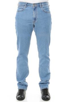 LEE BROOKLYN spodnie męskie proste jeans W42 L32