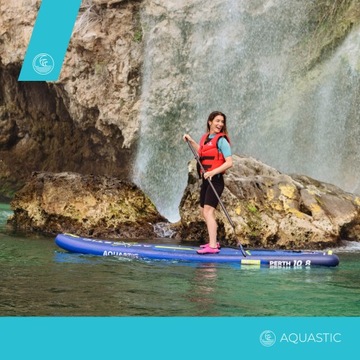 Deska do pływania SUP AQUASTIC perth 325cm zestaw WIOSŁO POMPKA PLECAK