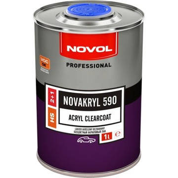 NOVOL 590 - LAKIER AKRYLOWY BEZBARWNY 1L+utw.