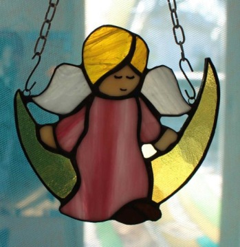 Ангел на Луне подарок ангелу крещение СР