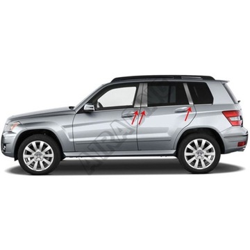 OCEL NEREZ ČERNÉ KRYTY SLOUPKŮ OKENNÍCH MERCEDES GLK 2019-15