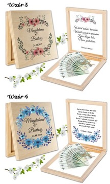 КОРОБКА конверт для денег ПОДАРОК ​​на свадьбу ПРИНТ