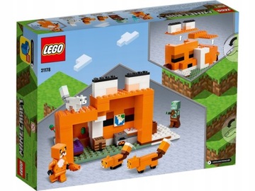 LEGO Minecraft 21178 ОБИТАНИЕ ЛИСЫ ДОМ ЛИСЫ