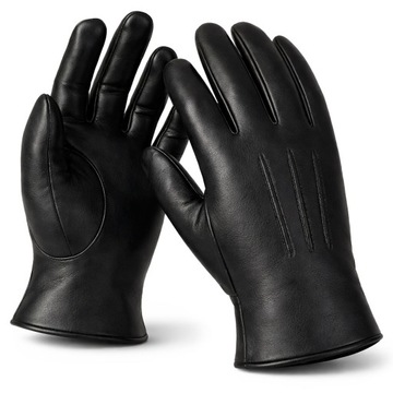 МУЖСКИЕ КОЖАНЫЕ ПЕРЧАТКИ ИЗ ТЕЛЯЧЬЕЙ КОЖИ ON TEDDY BEAR L